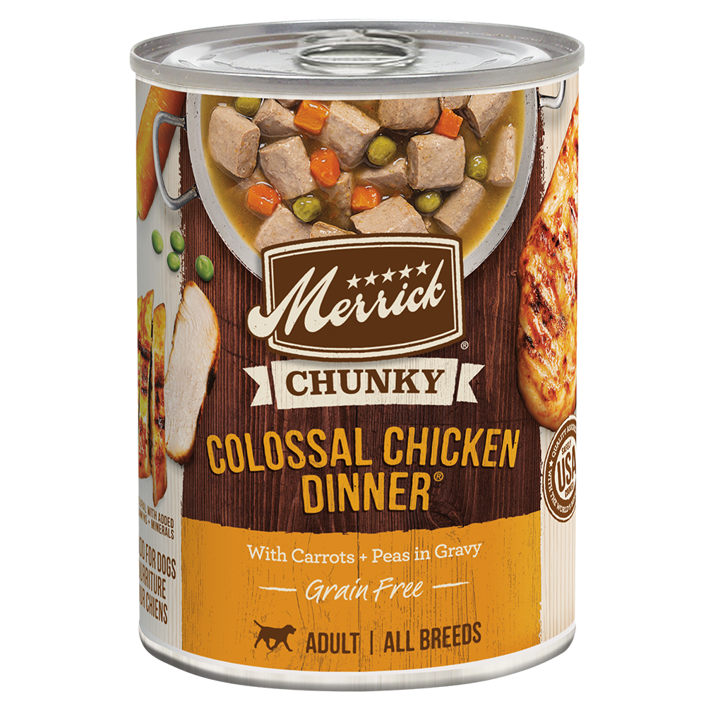 Merrick Chunky Grain Free Colossal Chicken Wet Dog Food 12 - main product image