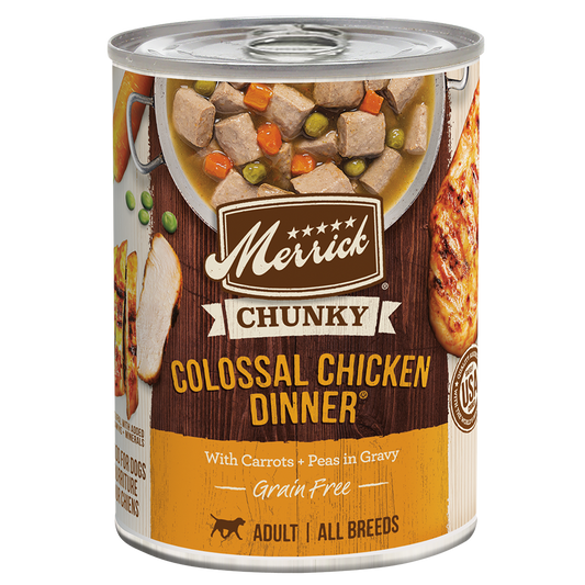 Merrick Chunky Grain Free Colossal Chicken Wet Dog Food 12 - main product image