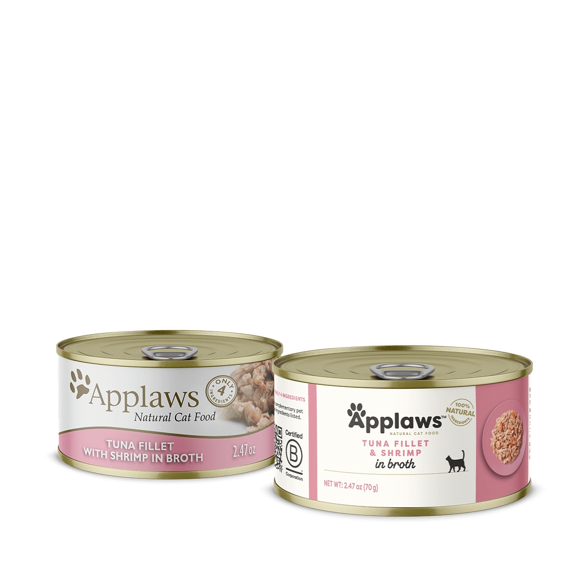 Applaws Adult Tuna Fillet and Shrimp in Broth Wet Cat Food (2.47oz) - Wet Cat Food at Purrfect Pet Kingdom