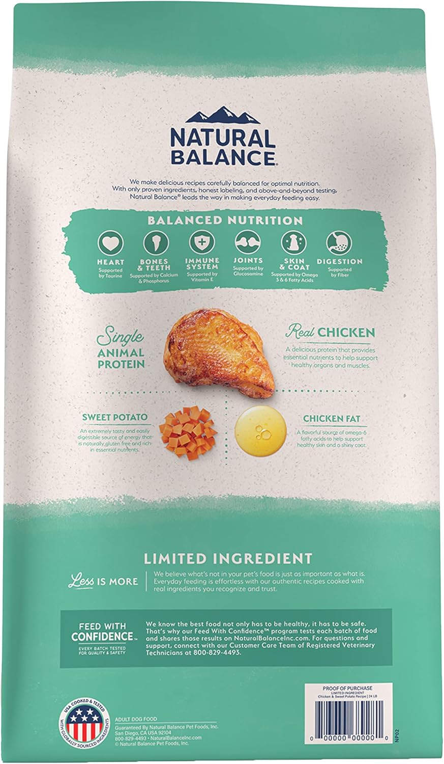 Natural Balance Limited Ingredient Chicken Sweet Potato Dry - detail view