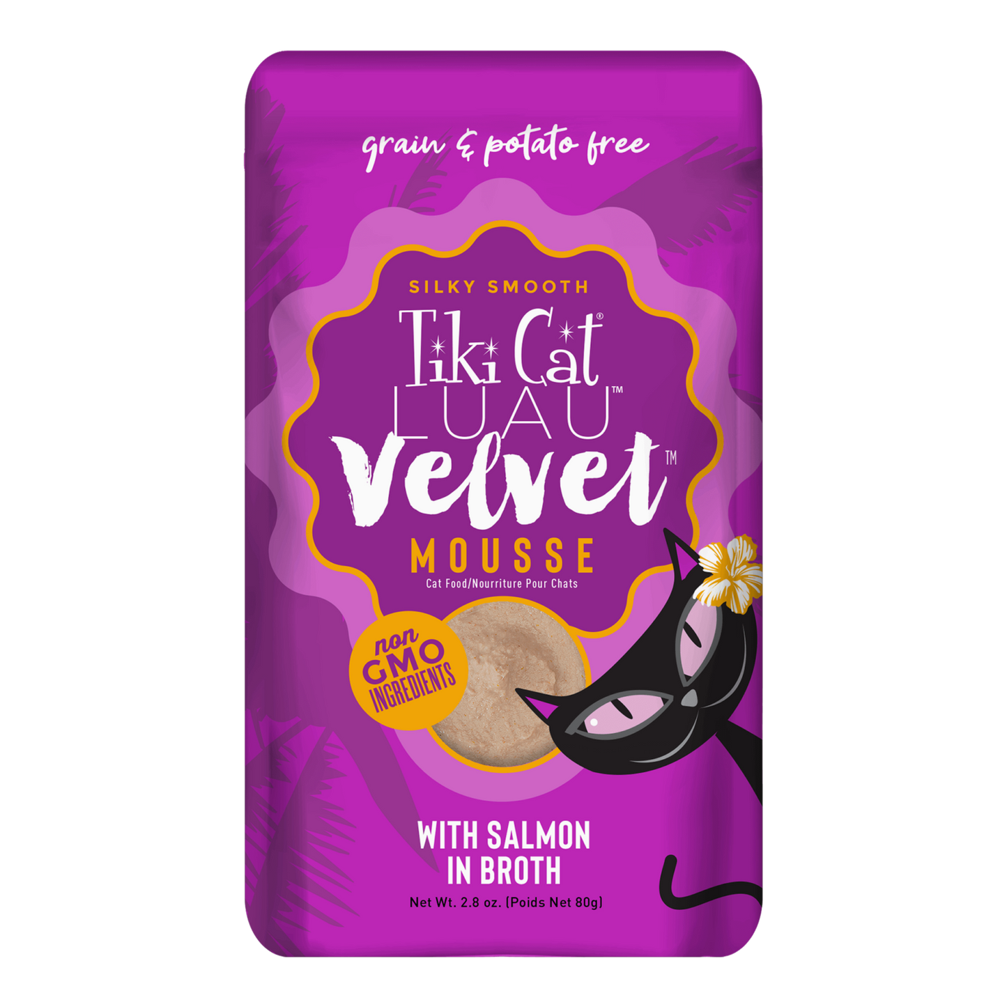 Tikicat Adult Velvet Mousse Salmon 2 8Oz Wet Cat Food - main product image