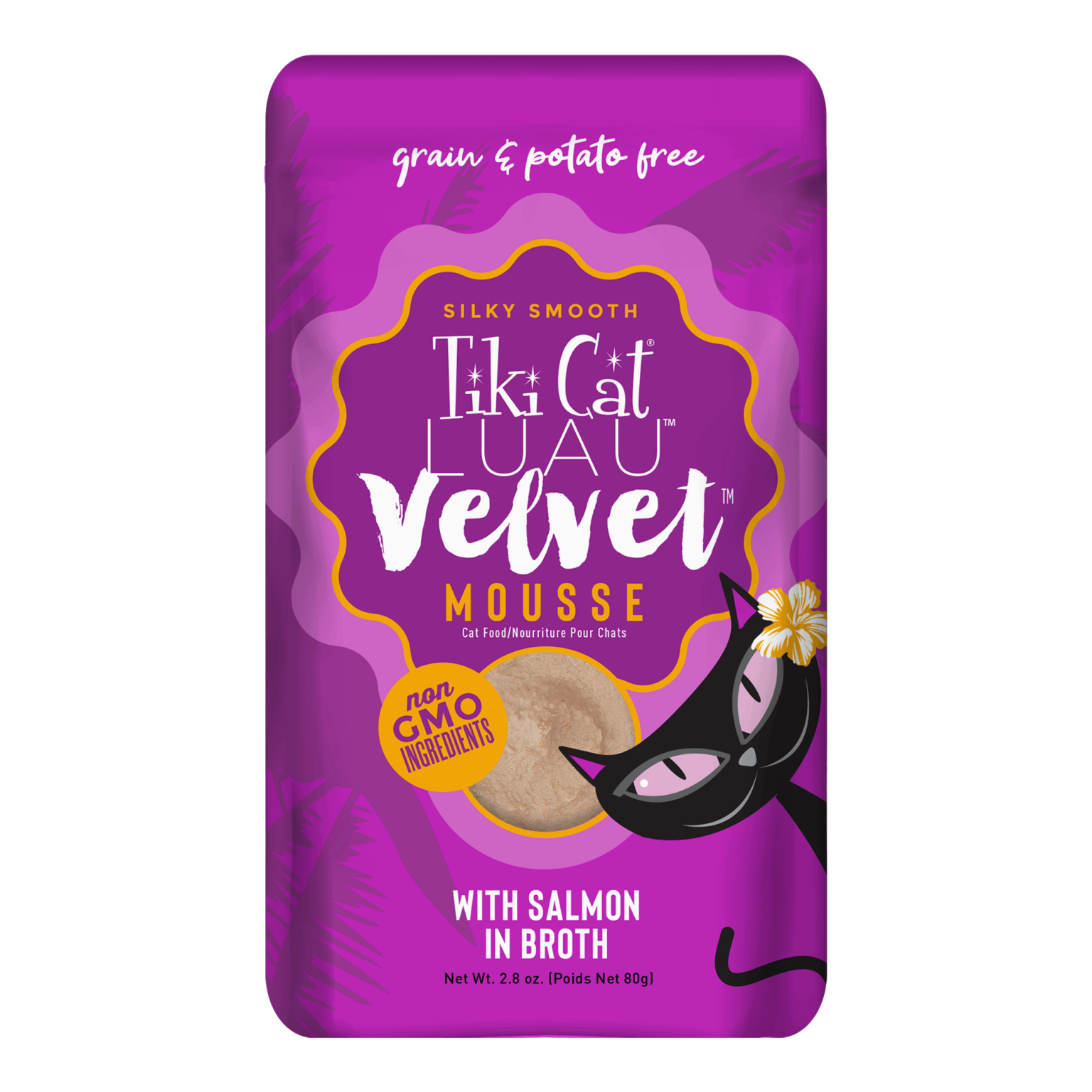 Tikicat Adult Velvet Mousse Salmon 2 8Oz Wet Cat Food - main product image