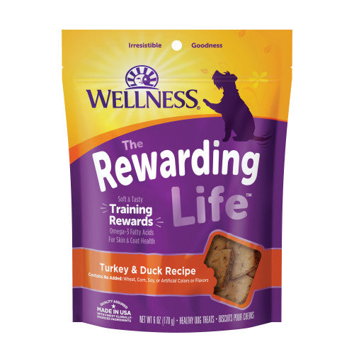 Dog Treats Wellness Turkey Chews 6oz Training Rewards Premiu - main product image