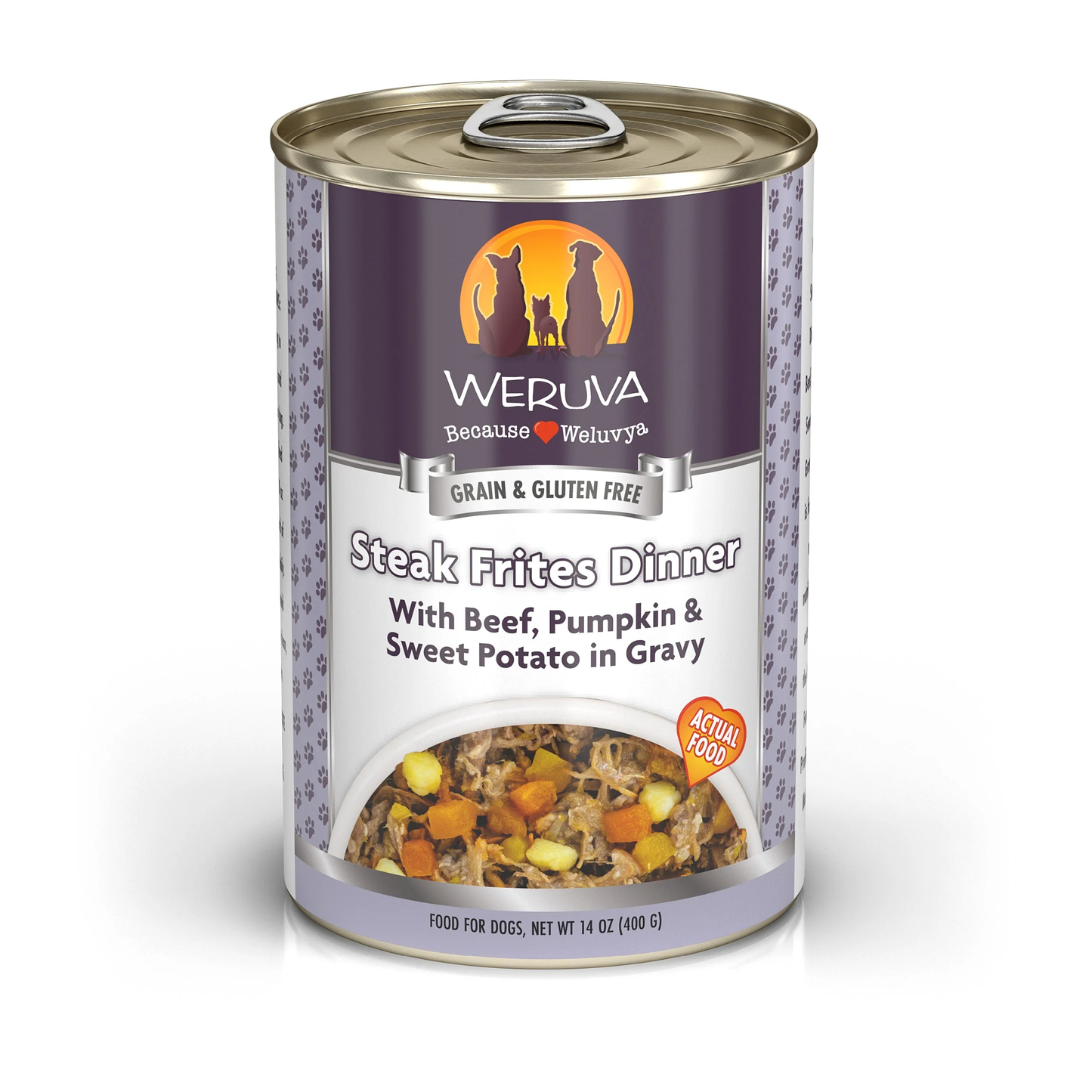 Weruva Steak Frites Dinner Wet Dog Food 14Oz Wet Dog Food - main product image