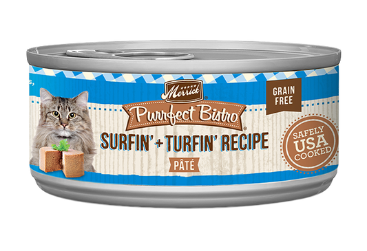 Merrick Purrfect Bistro Grain Free Adult Land Sea Pate Cat - detail view