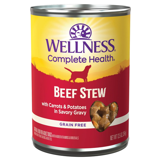 Wet Dog Food Wellness Beef Recipe 12.5oz Daily Meals Premium - main product image