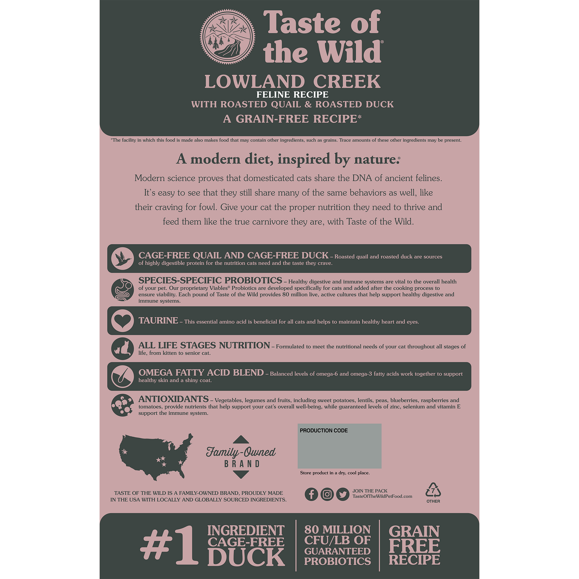 Dry Cat Food Premium Duck Recipe 5lb Daily Meals Premium Pet - detail view