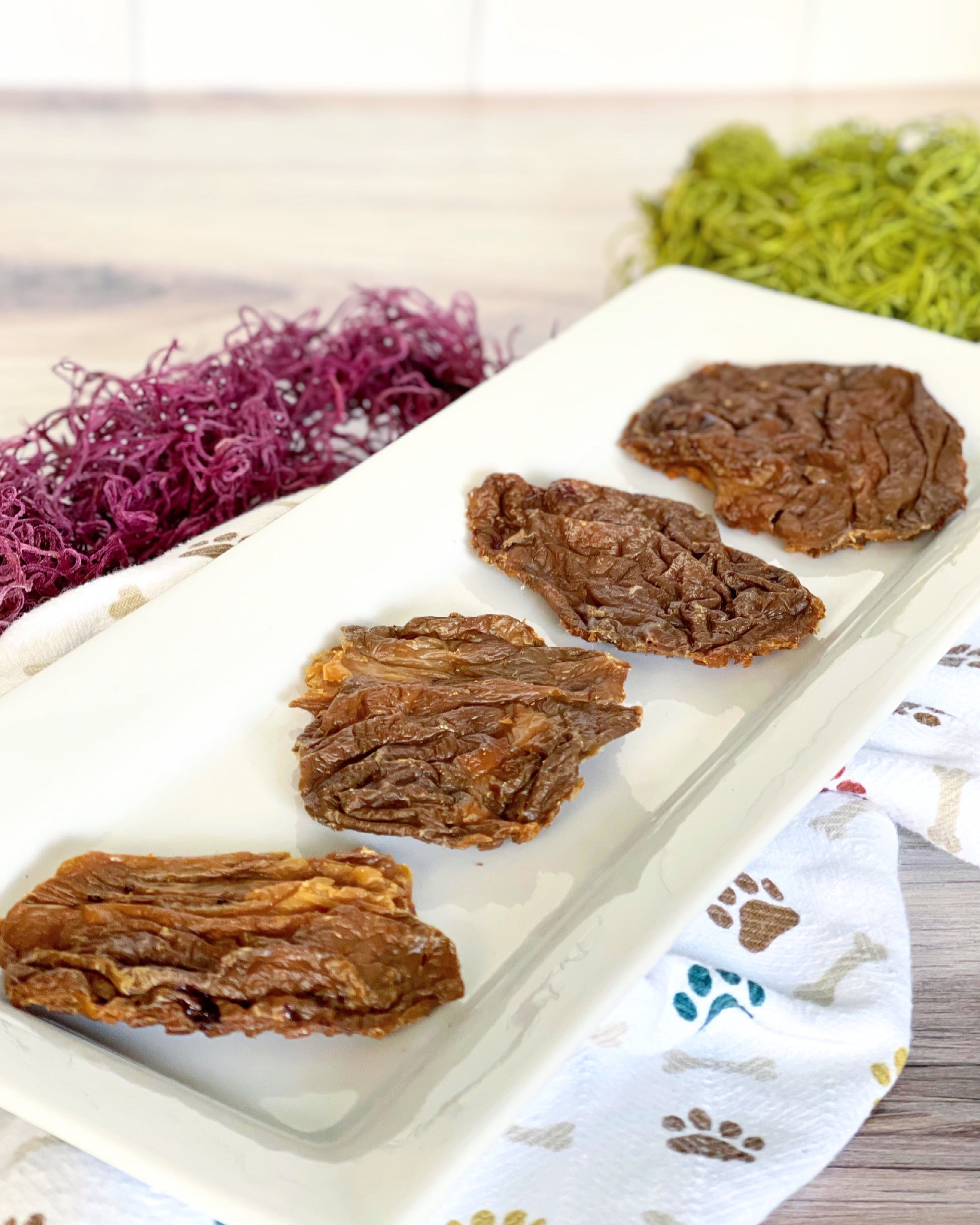 Beef Brain Thin Cut Dog Treats Premium Premium Pet Supply - detail view