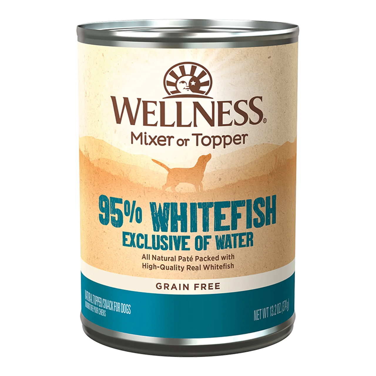 Wet Dog Food Wellness Whitefish Recipe 13.2oz Daily Meals - main product image