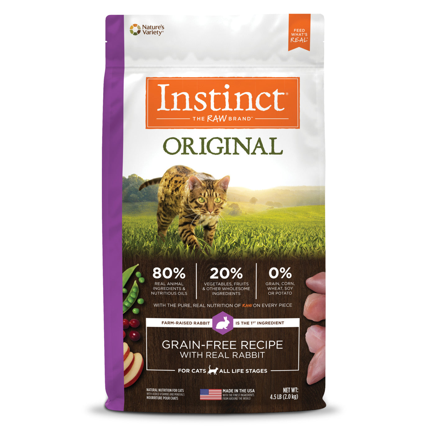 Dry Cat Food Premium Rabbit Recipe 4.5lb Daily Meals Premium - main product image
