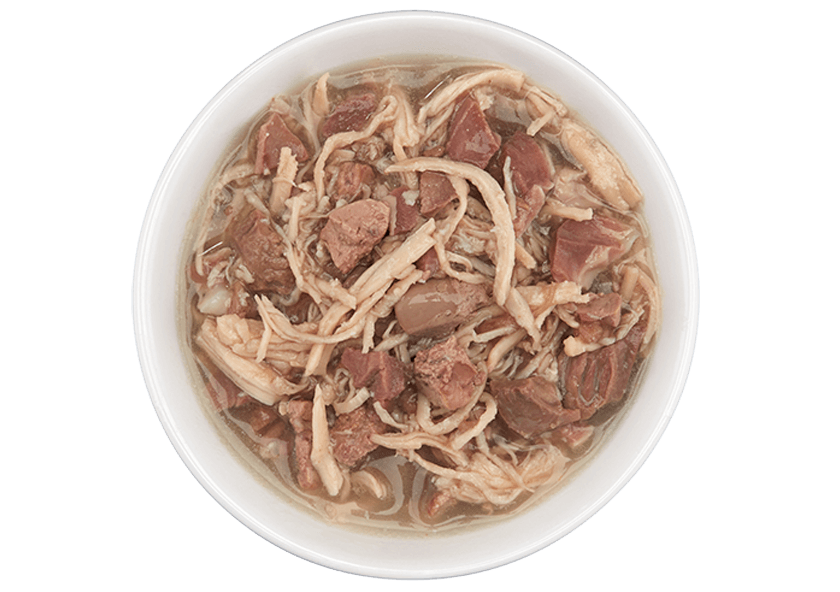 Tikicat Adult After Dark Chicken and Beef in Broth (2.8oz) - detail view