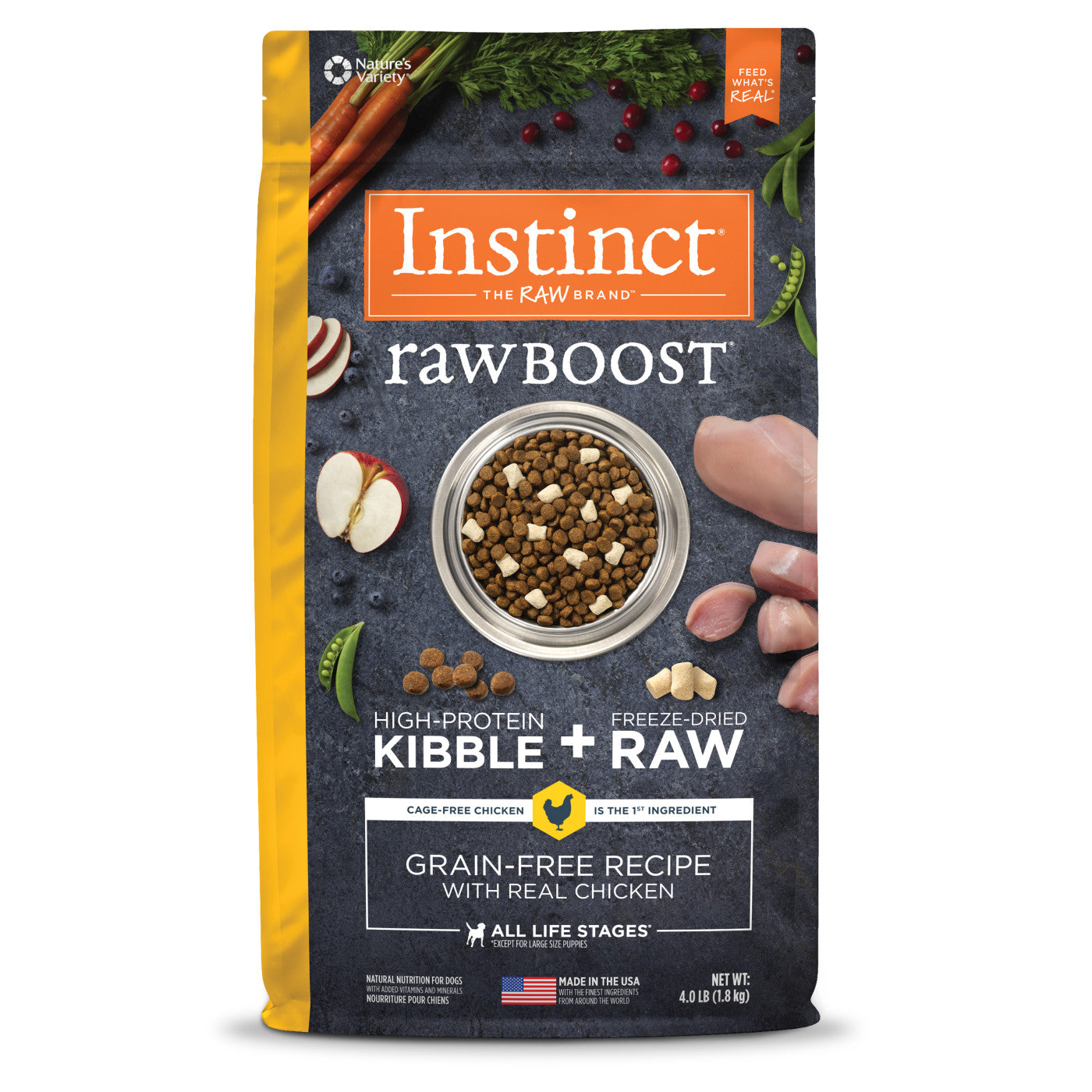 Instinct All Life Stages Raw Boost Grain Free Chicken Dry - main product image