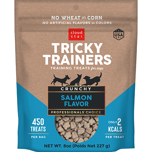 Tricky Trainers Crunchy Salmon Dog Treats 8Oz Dog Treats - main product image
