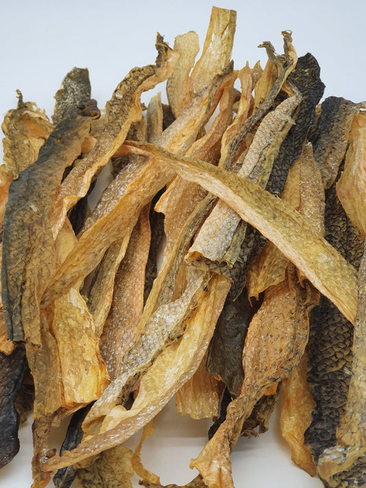Tickled Pet Salmon Skins Flat Dog Treats 6Oz Dog Treats - detail view