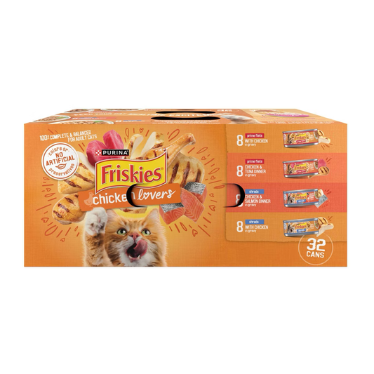 Wet Cat Food Friskies Chicken Recipe 32Ct Daily Meals Premiu - main product image