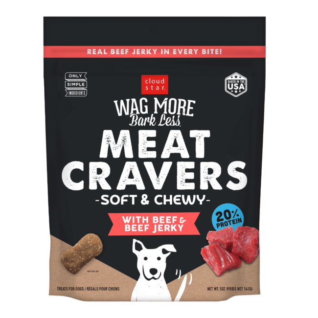 Wagmore Meat Cravers Beef Dog Treats 5Oz Dog Treats Premium - main product image
