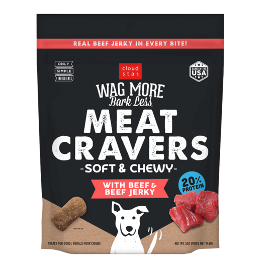 Wagmore Meat Cravers Beef Dog Treats 5Oz Dog Treats Premium - main product image