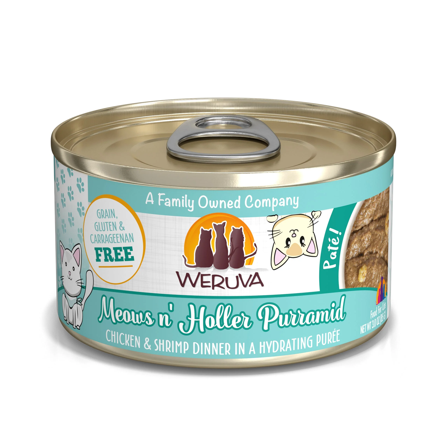 Weruva Adult Meows n' Holler Purramid Pate Cat Food (3oz) - main product image