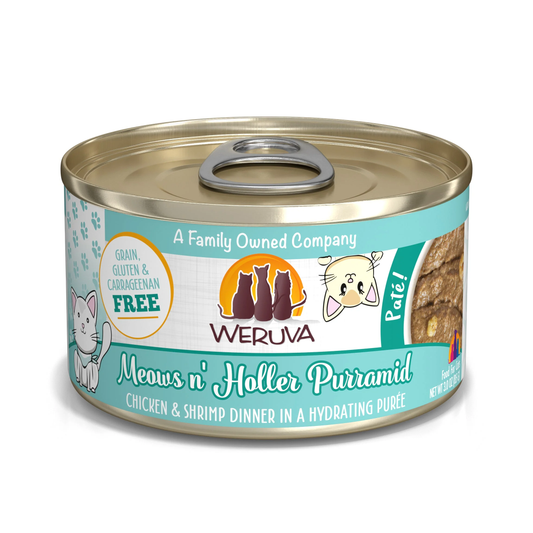 Weruva Adult Meows n' Holler Purramid Pate Cat Food (3oz) - main product image