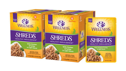 Wellness Adult Pouch Healthy Indulge Shredded Chicken And - main product image