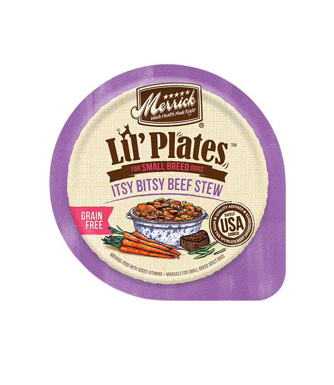 Merrick Lil Plates Grain Free Itsy Bitsy Beef Stew Wet Dog 3 - main product image