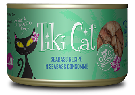 Tikicat All Life Stages Oahuluau Seabass 2 8Oz Wet Cat Food - main product image