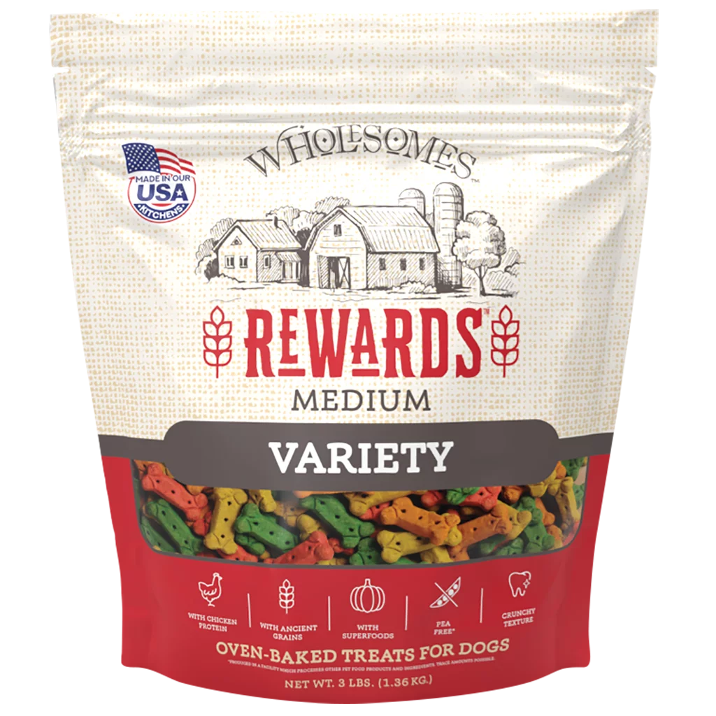 Wholesomes Adult Variety Medium Dog Treats 3Lb Dog Treats - main product image