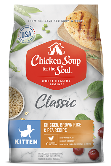 Chicken Soup Kitten Chicken, Brown Rice and Pea Food (4.5lb) - main product image