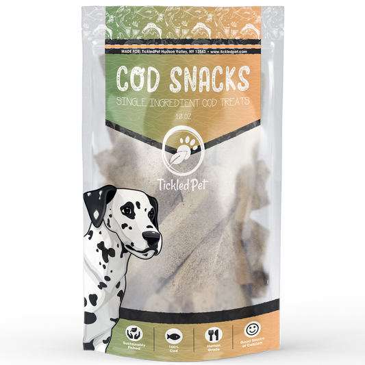 Tickled Pet Icelandic Codfish Dog Snacks 10Oz Dog Treats - main product image