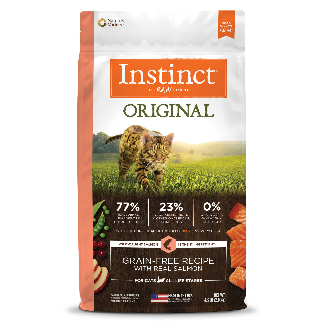 Dry Cat Food Premium Salmon Recipe 4.5lb Daily Meals Premium - main product image