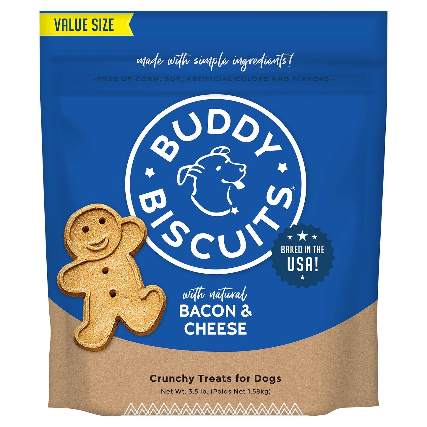 Buddy Biscuits Crunchy Bacon And Cheese Dog Treats Dog - main product image