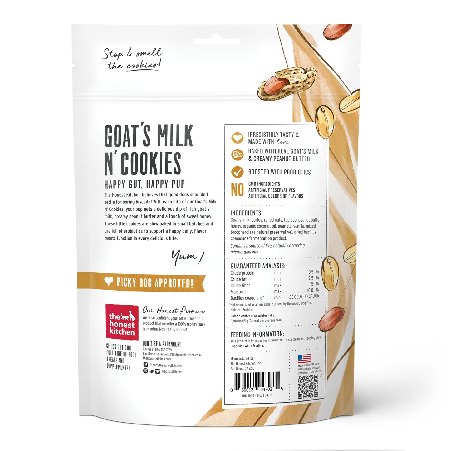 Dog Treats Premium Peanut Butter Chews 8oz Training Rewards - detail view