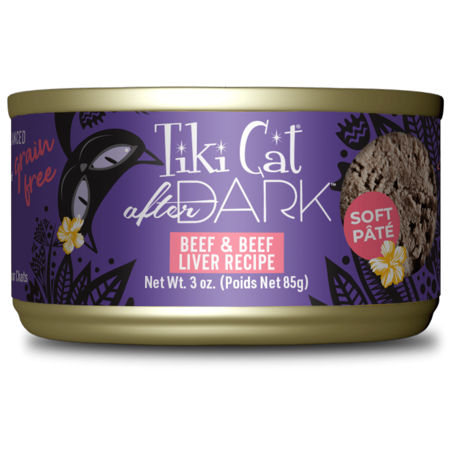 Tikicat Adult After Dark Beef and Beef Liver Soft Pate (3oz) - main product image