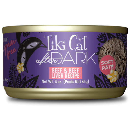 Tikicat Adult After Dark Beef and Beef Liver Soft Pate (3oz) - main product image