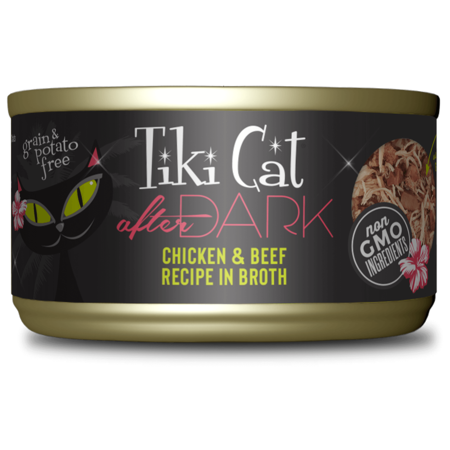 Tikicat Adult After Dark Chicken and Beef in Broth (2.8oz) - main product image