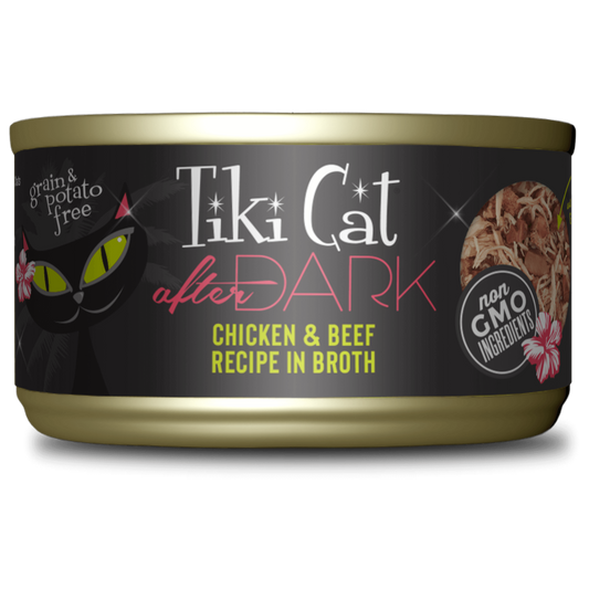 Tikicat Adult After Dark Chicken and Beef in Broth (2.8oz) - main product image