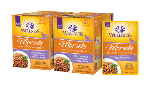 Wellness Adult Pouch Healthy Indulge Morsels Chicken 65893 - main product image