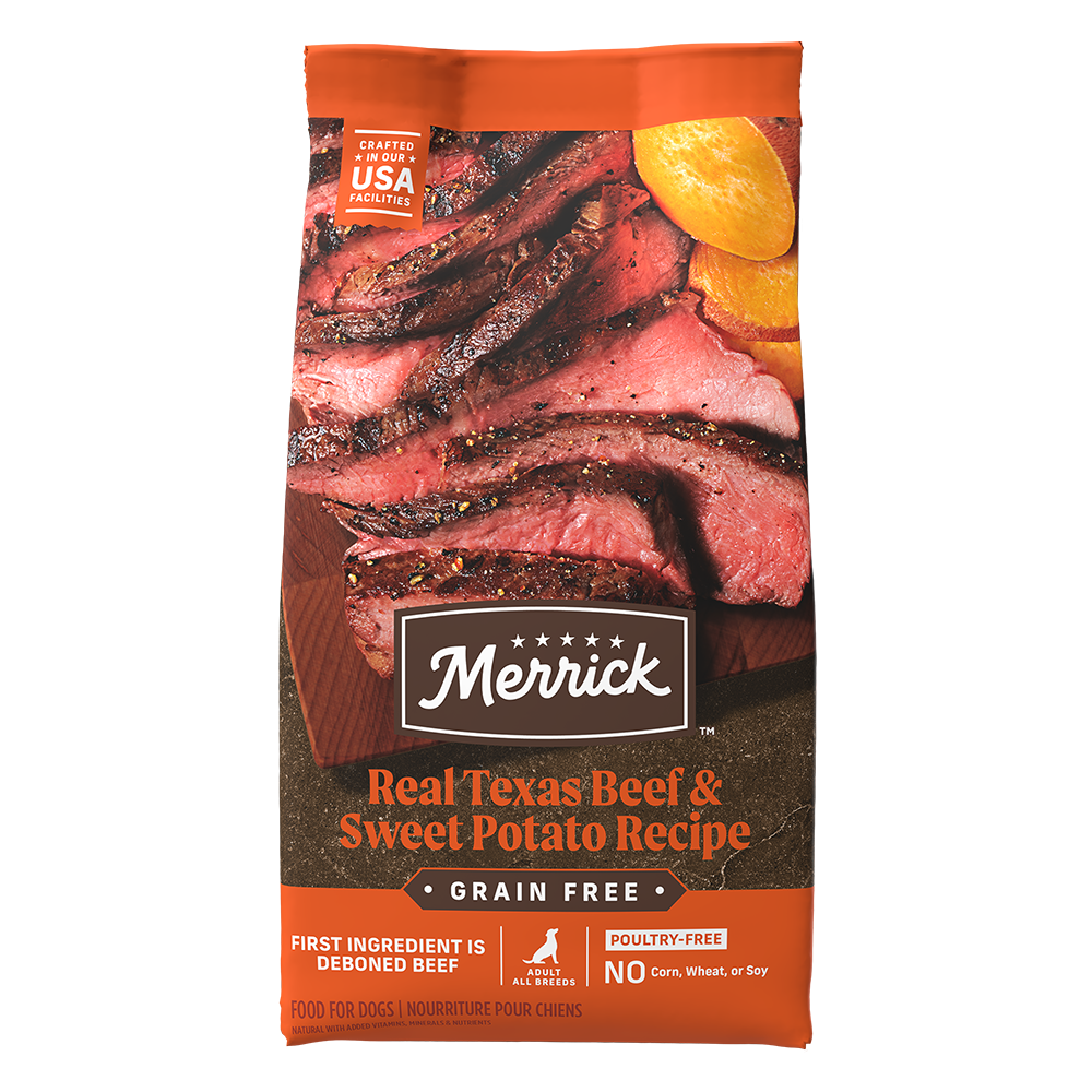 Merrick Grain Free Adult Beef and Sweet Potato Dog Dry Food - main product image