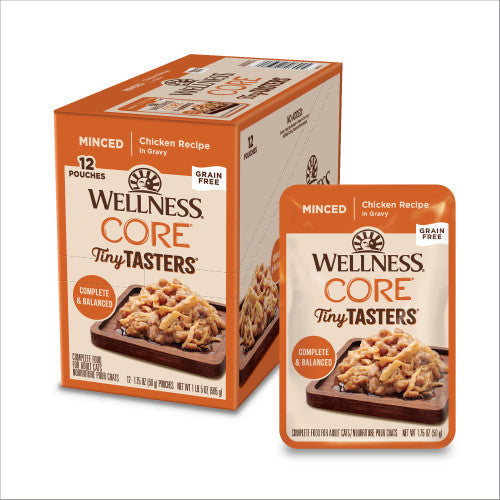 Wellness Core Adult Tiny Taster Minced Chicken Wet Cat Food - main product image