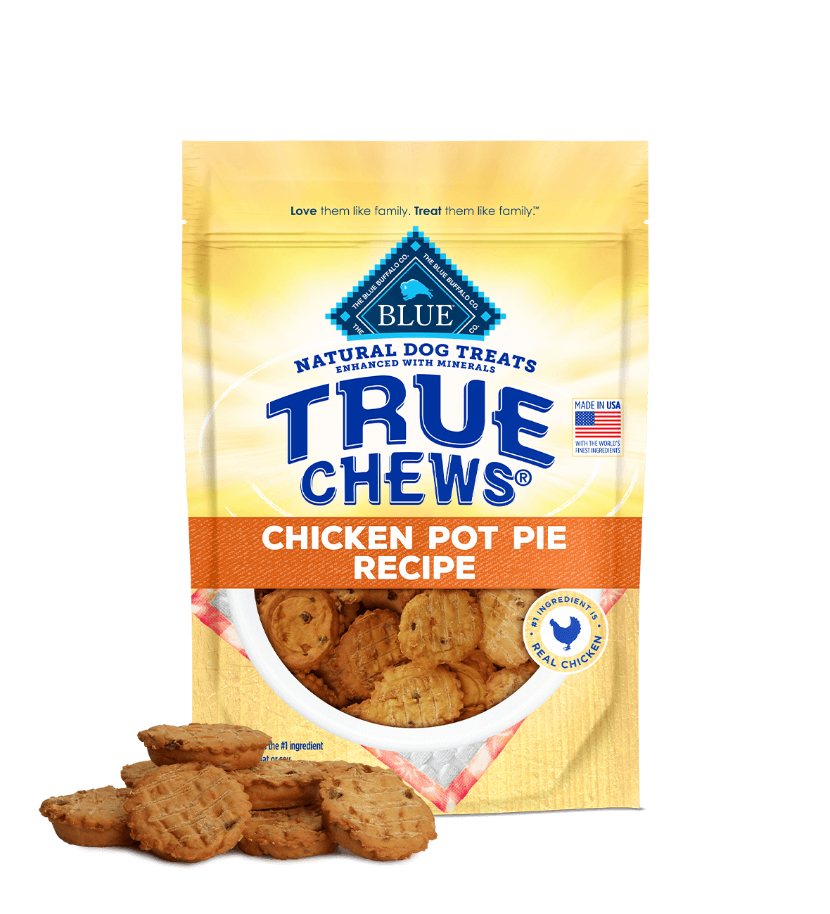 Blue Buffalo True Chews Premium Chicken Pot Pie Dog Treats - main product image