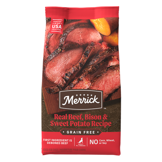 Merrick Grain Free Adult Beef Bison And Sweet Potato Dog Dry - main product image