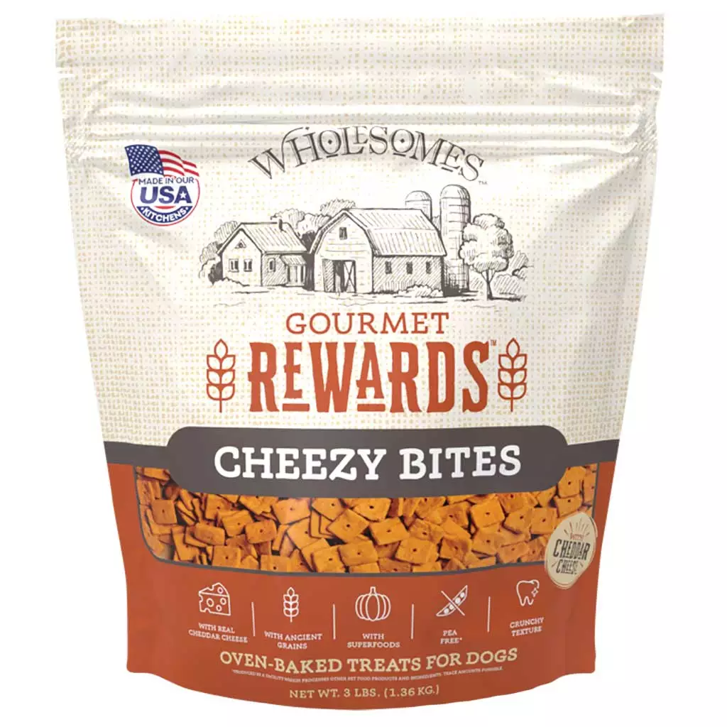 Wholesomes Adult Cheesy Bites Dog Treats 3Lb Dog Treats - main product image