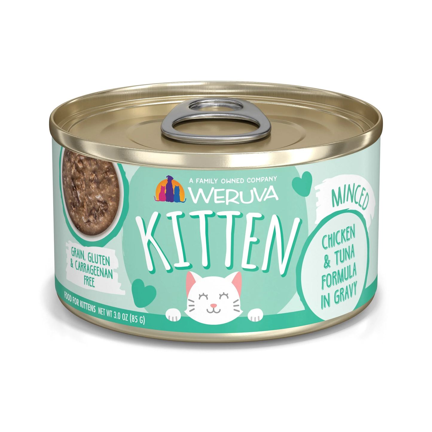Weruva Kitten Chicken and Tuna in Gravy Wet Cat Food (3oz) - main product image