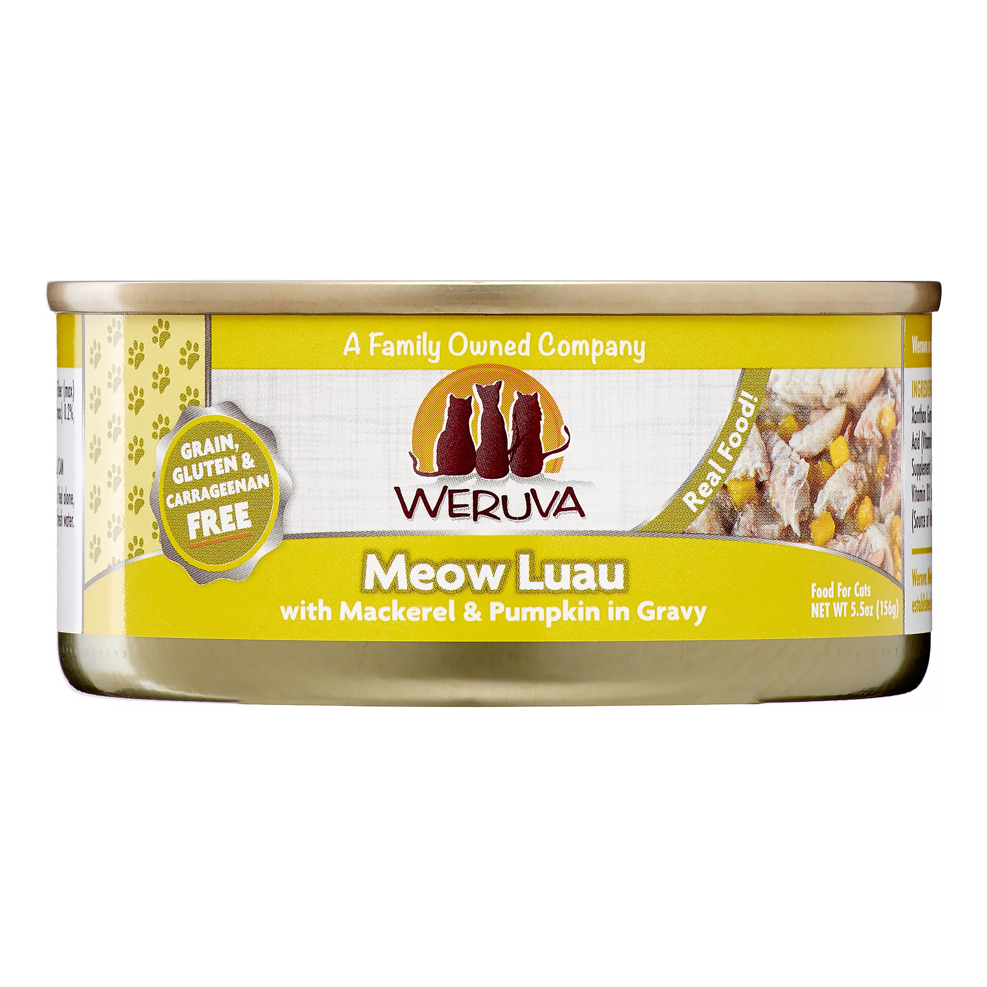 Wet Cat Food Weruva Pumpkin Recipe 5.5oz Daily Meals Premium - main product image