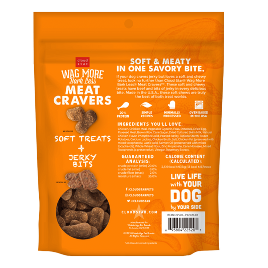 Wagmore Meat Cravers Chicken Dog Treats 5Oz Dog Treats - detail view