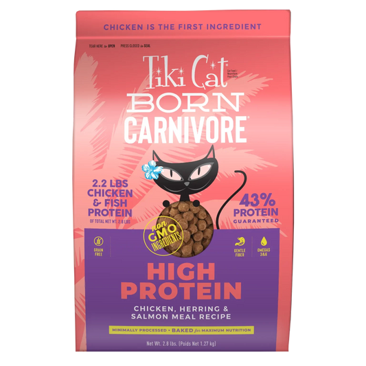 Tikicat Adult Born Carnivore Chicken Herring And Salmon Dry - main product image