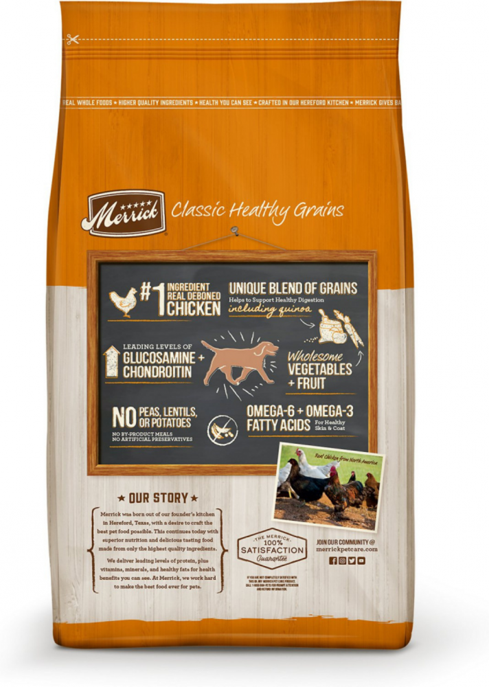 Merrick Classic Healthy Grains Chicken And Brown Rice Dry - gallery image 5
