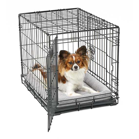The Family Pet Dog Beds 24in Midwest Diamond Stitch Bed Gray - lifestyle view