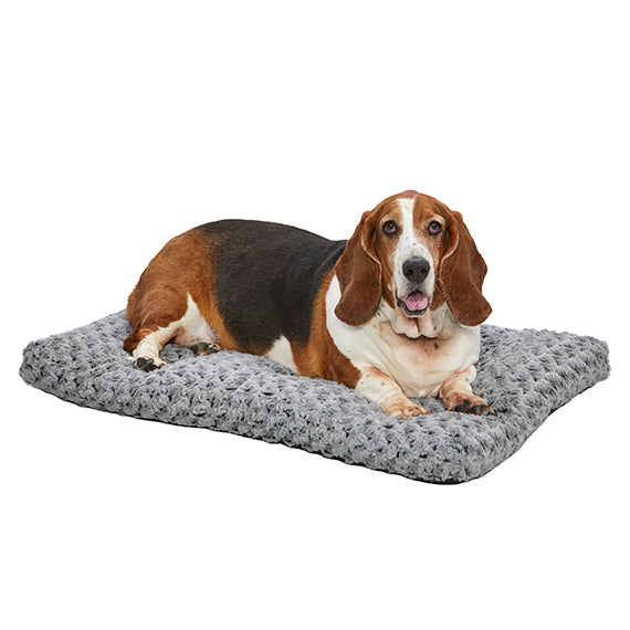 Midwest Ombre Swirl Pet Bed Gray 35X23 Fits 36Crate Washable - detail view