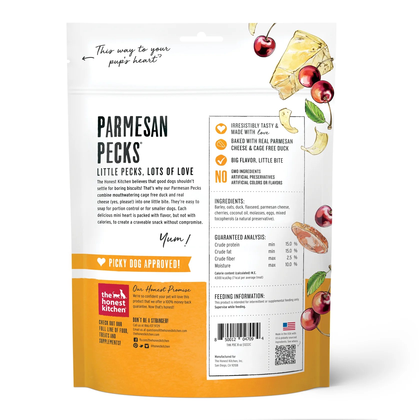 Dog Treats Premium Duck Chews 8oz Training Rewards Premium - detail view